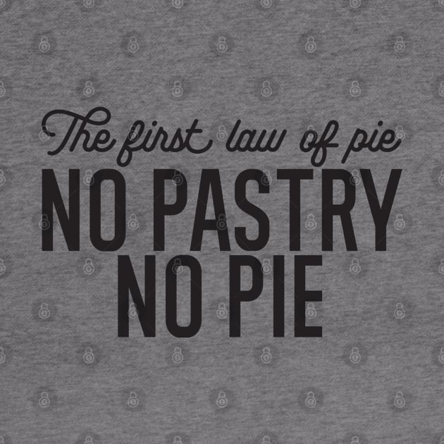 No Pastry No Pie Quote by FlinArt